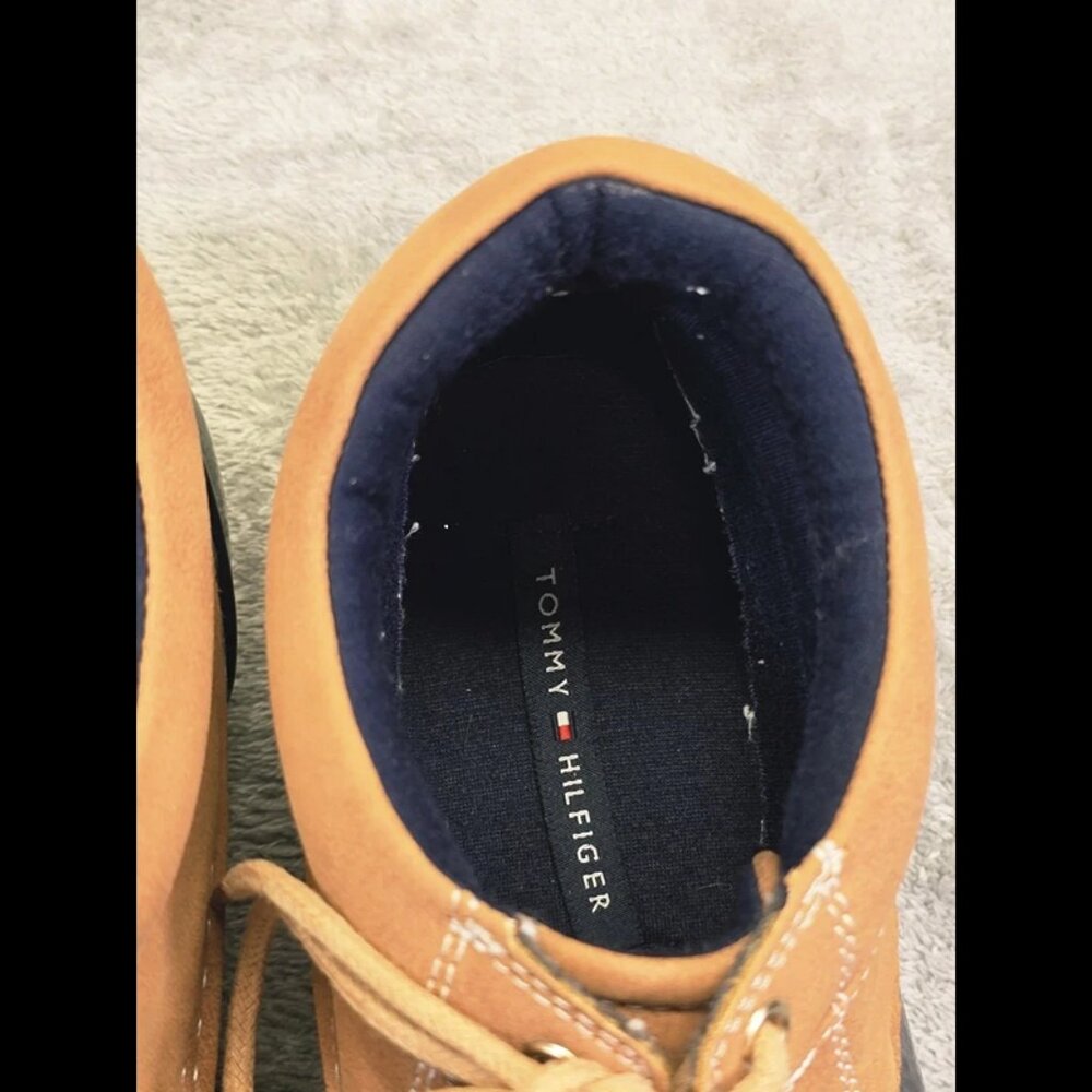 Tommy Hilfiger T-WHEAT-T‎ Boots Womens 7M Blue/Tan Rubber Clean! - Picture 6 of 15